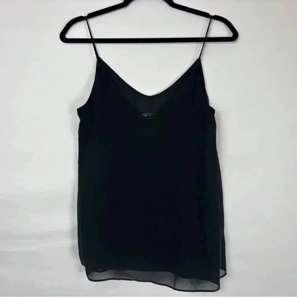 Zara Basic Women's Black V-Neck Sleeveless Spaghetti
Strap Camisole Tank Top